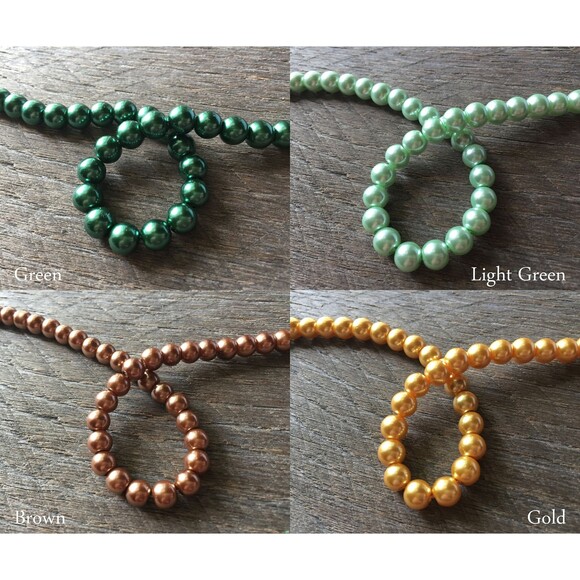 Braided Pearl Bracelet, Multi Strand Statement Bracelet on Silver - Picture 9 of 10